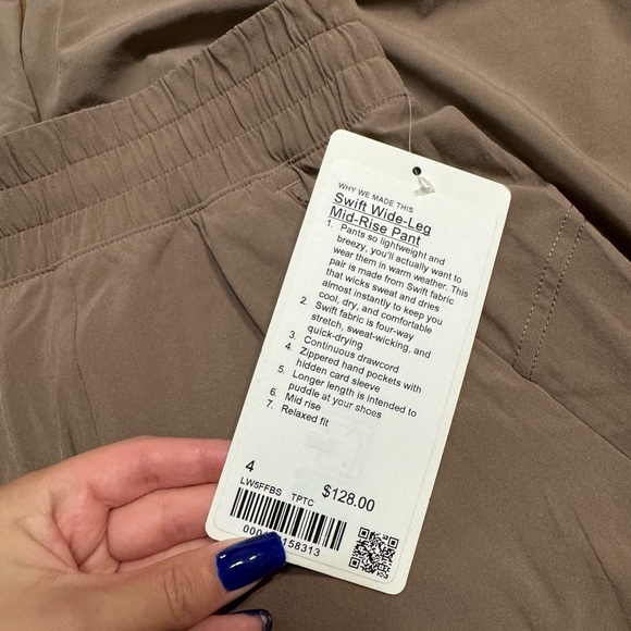nwt lululemon swift wide leg mid rise pant - Picture 2 of 5